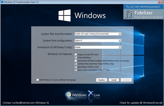 win10主题转换(win10界面转换为WIN78xp) v7.2-win10主题转换(win10界面转换为WIN78xp) v7.2免费下载