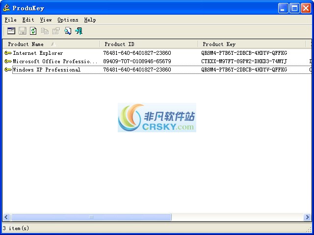 ProduKey(软件序号记录工具) v1.4-ProduKey(软件序号记录工具) v1.4免费下载