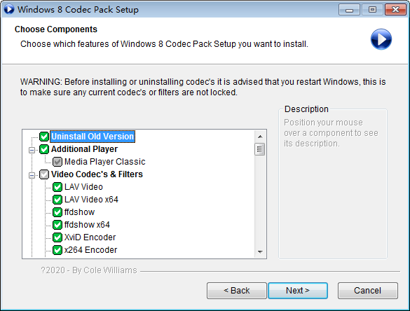 Windows 8 Codec Pack(Win8视频解码器) v2.1.9-Windows 8 Codec Pack(Win8视频解码器) v2.1.9免费下载