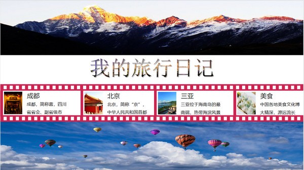 我的旅行日记电子相册PPT模板 v3.23-我的旅行日记电子相册PPT模板 v3.23免费下载