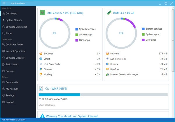 jv16 PowerTools(系统管理优化工具) v6.0.0.1135-jv16 PowerTools(系统管理优化工具) v6.0.0.1135免费下载