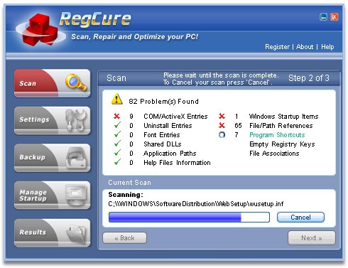 RegCure Registry Cleaner v2.0.0.3-RegCure Registry Cleaner v2.0.0.3免费下载