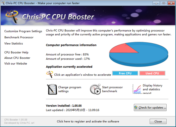 Chris-PC CPU Booster(CPU优化软件) v1.06.4-Chris-PC CPU Booster(CPU优化软件) v1.06.4免费下载