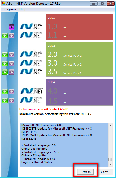 ASoft.NET Version Detector(NET检测修复工具) v17.6-ASoft.NET Version Detector(NET检测修复工具) v17.6免费下载