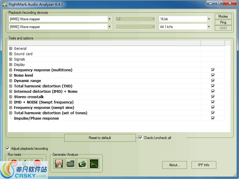 RightMark Audio Analyzer v6.4.4-RightMark Audio Analyzer v6.4.4免费下载