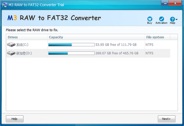 M3 RAW To FAT32 Converter(硬盘驱动器修复工具) v3.9-M3 RAW To FAT32 Converter(硬盘驱动器修复工具) v3.9免费下载