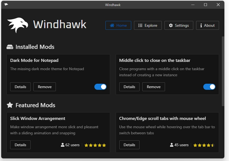 Windhawk v1.2-Windhawk v1.2免费下载