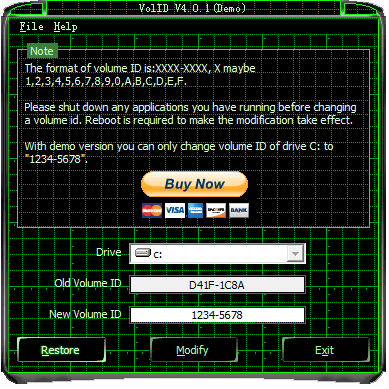 VolID(Disk Drives Serial Number Modifier) v4.0.4-VolID(Disk Drives Serial Number Modifier) v4.0.4免费下载