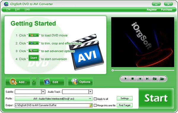 iOrgSoft DVD to AVI Converter(光盘转换工具) v3.4.11-iOrgSoft DVD to AVI Converter(光盘转换工具) v3.4.11免费下载