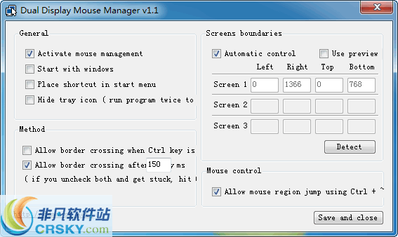 Dual Display Mouse Manager v1.4-Dual Display Mouse Manager v1.4免费下载