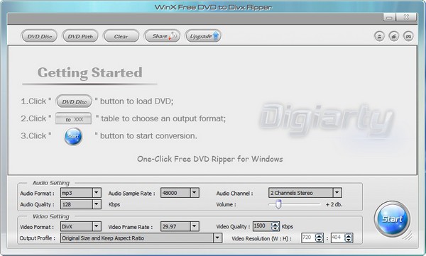 WinX Free DVD to DivX Ripper v3.1.17.3-WinX Free DVD to DivX Ripper v3.1.17.3免费下载