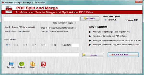 Softaken PDF Split Merge(PDF拆分合并工具) v1.2-Softaken PDF Split Merge(PDF拆分合并工具) v1.2免费下载