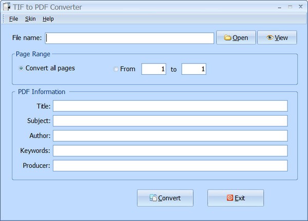 PDFArea TIF to PDF Converter(TIF转PDF转换器) v9.2-PDFArea TIF to PDF Converter(TIF转PDF转换器) v9.2免费下载