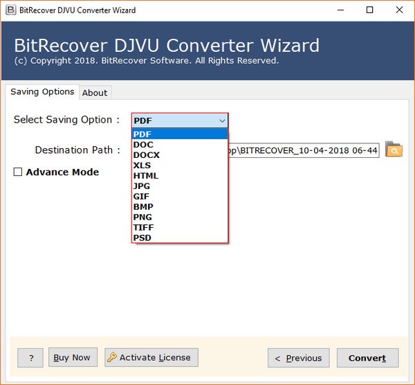 BitRecover DjVu Converter Wizard(DjVu文件转换器) v3.3.2-BitRecover DjVu Converter Wizard(DjVu文件转换器) v3.3.2免费下载