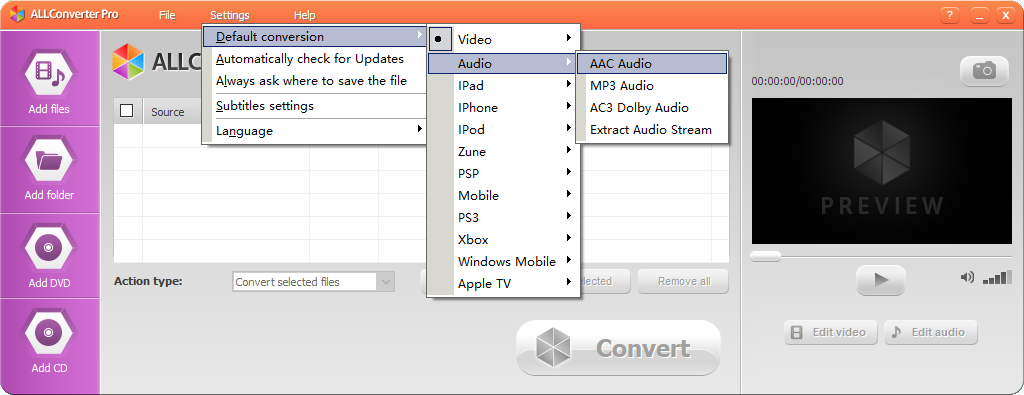 ALLConverter Pro(全能音视频转换工具) v13.2-ALLConverter Pro(全能音视频转换工具) v13.2免费下载