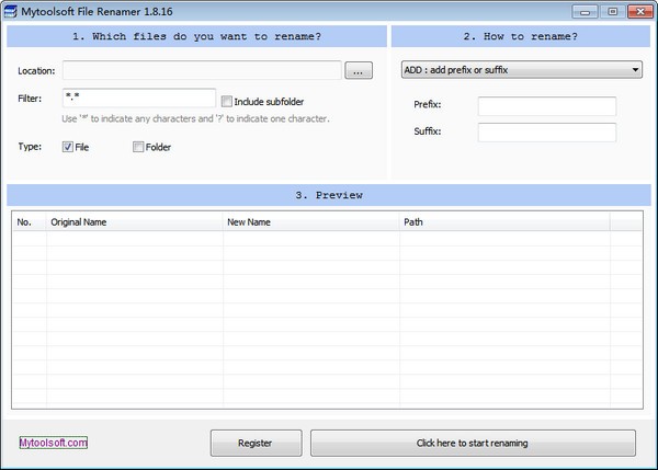 Mytoolsoft File Renamer(批量重命名软件) v1.8.18-Mytoolsoft File Renamer(批量重命名软件) v1.8.18免费下载