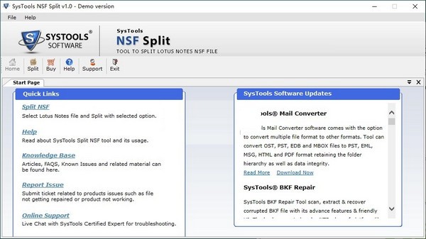 SysTools NSF Split(NSF文件分割软件) v1.2-SysTools NSF Split(NSF文件分割软件) v1.2免费下载