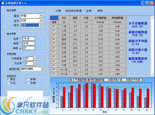 太阳辐照计算 v3.3-太阳辐照计算 v3.3免费下载