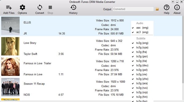 Ondesoft iTunes DRM Media Converter(音频转换工具) v1.5.7-Ondesoft iTunes DRM Media Converter(音频转换工具) v1.5.7免费下载