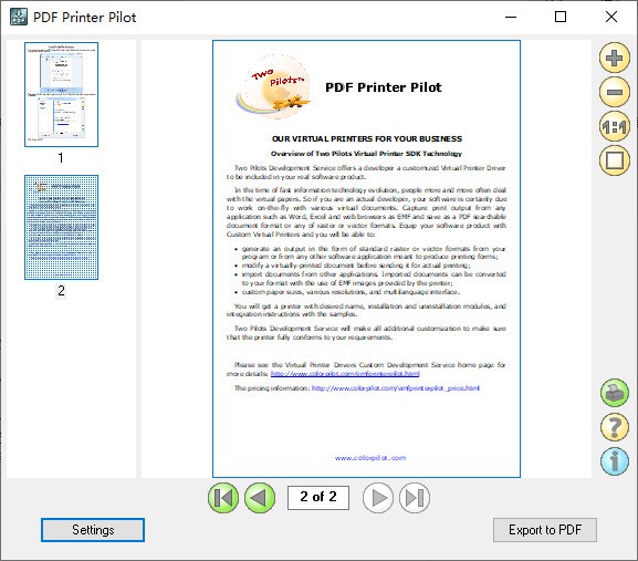 PDF Printer Pilot(PDF虚拟打印机) v2.0.10-PDF Printer Pilot(PDF虚拟打印机) v2.0.10免费下载