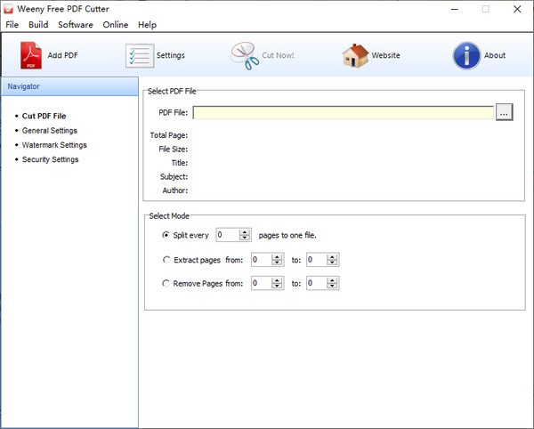 Weeny Free PDF Cutter(pdf分割软件) v2.2-Weeny Free PDF Cutter(pdf分割软件) v2.2免费下载