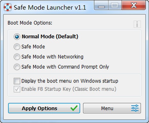 Safe Mode Launcher(安全模式启动器) v1.3-Safe Mode Launcher(安全模式启动器) v1.3免费下载