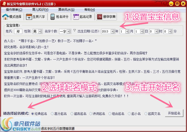 新宝贝专业宝宝取名软件 v1.4-新宝贝专业宝宝取名软件 v1.4免费下载