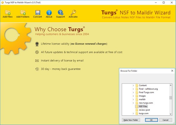 Turgs NSF to Maildir Wizard(NSF转Maildir转换工具) v2.0.2-Turgs NSF to Maildir Wizard(NSF转Maildir转换工具) v2.0.2免费下载