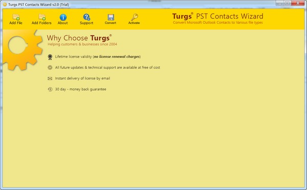 Turgs PST Contacts Wizard(PST联系人提取工具) v2.2-Turgs PST Contacts Wizard(PST联系人提取工具) v2.2免费下载