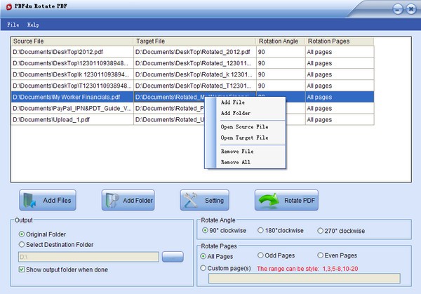 PDFdu Rotate PDF(PDF旋转软件) v1.7-PDFdu Rotate PDF(PDF旋转软件) v1.7免费下载