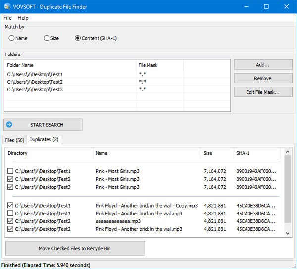 VovSoft Duplicate File Finder(重复文件查找器) v1.3-VovSoft Duplicate File Finder(重复文件查找器) v1.3免费下载