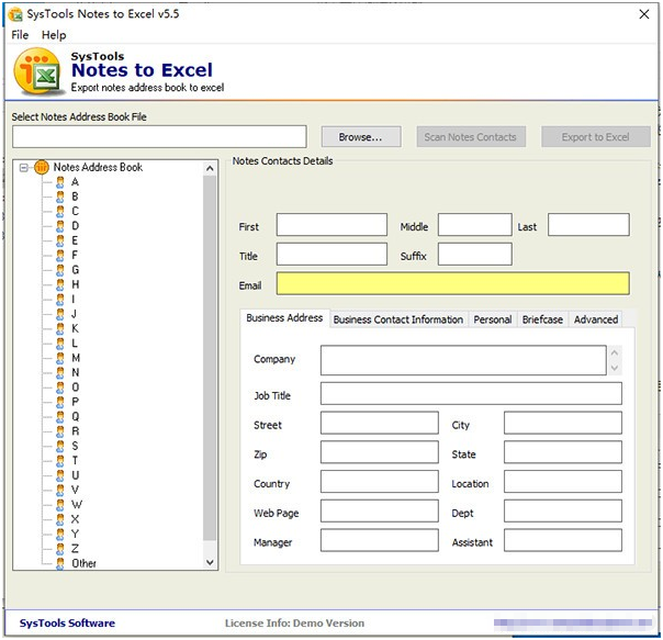 SysTools Notes to Excel Converter(文件格式转换工具) v5.7-SysTools Notes to Excel Converter(文件格式转换工具) v5.7免费下载