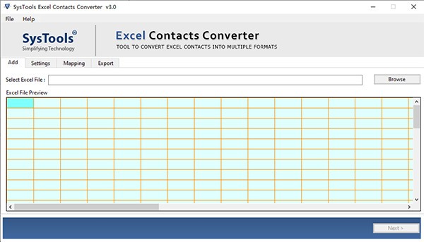 SysTools Excel Contacts Converter(文件格式转换工具) v3.2-SysTools Excel Contacts Converter(文件格式转换工具) v3.2免费下载