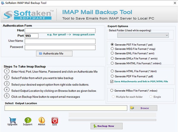 Softaken IMAP Mail Backup Tool(邮件备份工具) v1.3-Softaken IMAP Mail Backup Tool(邮件备份工具) v1.3免费下载