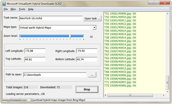 Microsoft Virtualearth Hybrid Downloader(地图下载工具) v8.205-Microsoft Virtualearth Hybrid Downloader(地图下载工具) v8.205免费下载