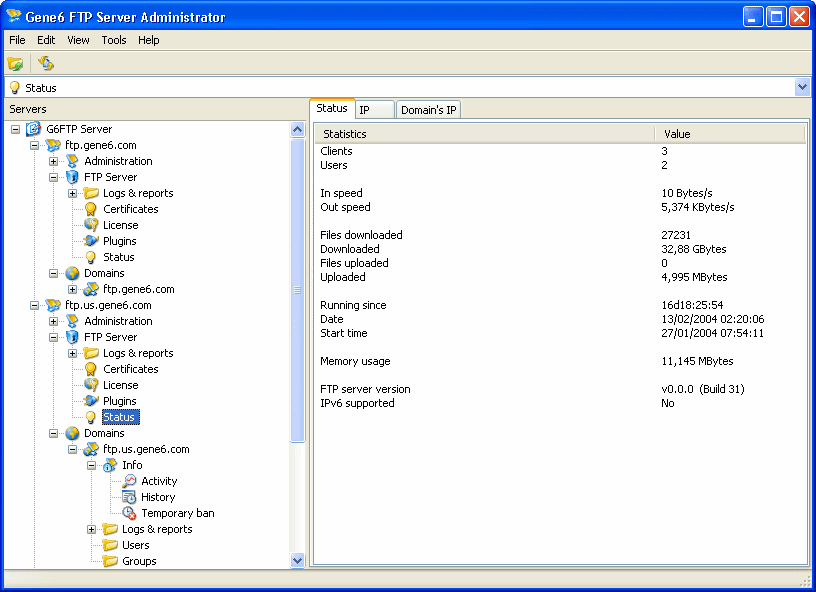 Gene6 FTP Server v3.10.0.4-Gene6 FTP Server v3.10.0.4免费下载