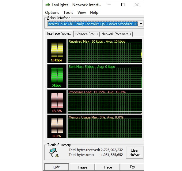 LanLights(网络流量监控软件) v1.3-LanLights(网络流量监控软件) v1.3免费下载