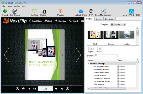 Next FlipBook Maker Pro(HTML5翻页制作软件) v2.6.26-Next FlipBook Maker Pro(HTML5翻页制作软件) v2.6.26免费下载