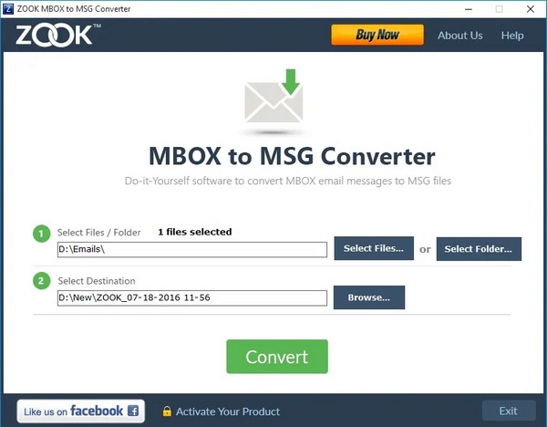 Zook MBOX to MSG Converter(邮件转换工具) v3.3-Zook MBOX to MSG Converter(邮件转换工具) v3.3免费下载