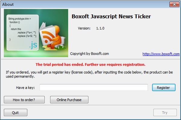 Boxoft JavaScript NewsTicker(新闻编辑工具) v1.3-Boxoft JavaScript NewsTicker(新闻编辑工具) v1.3免费下载