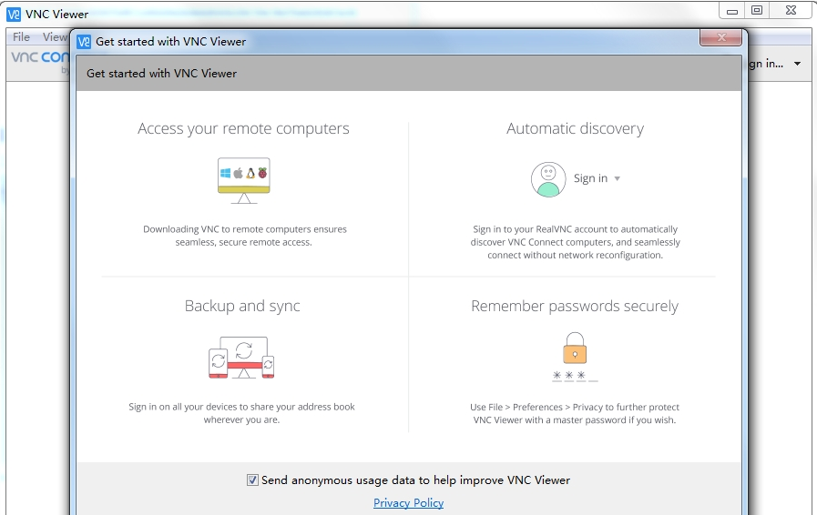 Get started with VNC Viewer安装版 v6.22.516下载