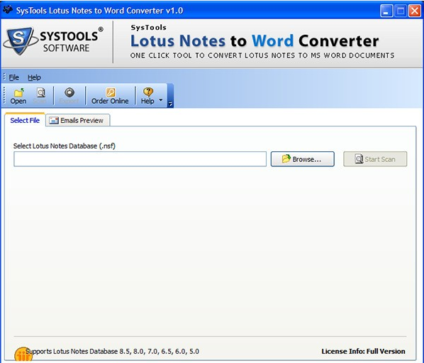 SysTools Lotus Notes to Word Converter(电子邮件转换工具) v1.2-SysTools Lotus Notes to Word Converter(电子邮件转换工具) v1.2免费下载