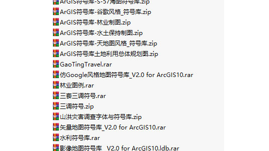 ArcGIS三调符号库 v1.1下载