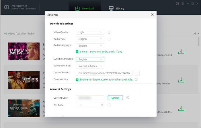 NoteBurner Netflix Video Downloader（Netflix视频下载器） v1.5.5-NoteBurner Netflix Video Downloader（Netflix视频下载器） v1.5.5免费下载