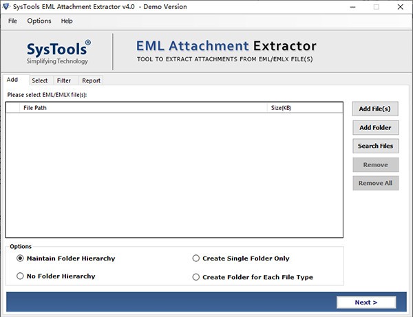 SysTools EML Attachment Extractor(邮件处理工具) v4.3-SysTools EML Attachment Extractor(邮件处理工具) v4.3免费下载