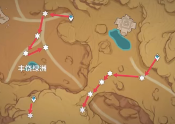 圣金虫位置大全-原神圣金虫采集路线图