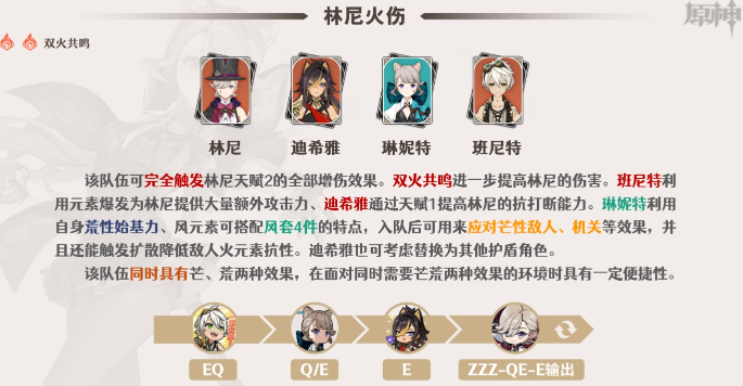 原神琳妮特怎么配队-琳妮特阵容搭配推荐