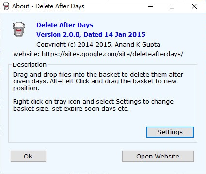 Delete After Days(定时清理工具) v2.0.5-Delete After Days(定时清理工具) v2.0.5免费下载